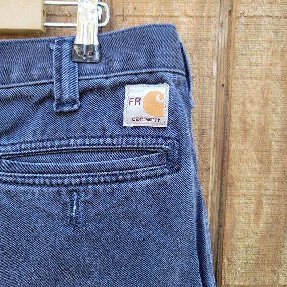 Carhartt FR Navy Blue Pants Mens Size 36 X 34 - Picture 2 of 9